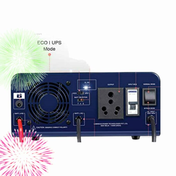 Luminous RC18000 (150AH) Battery & Zelio 1100 inverter Combo