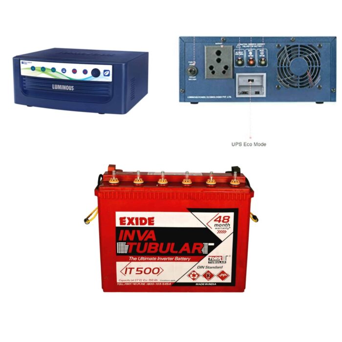 Luminous eco volt 1050 & Exide 150AH Battery