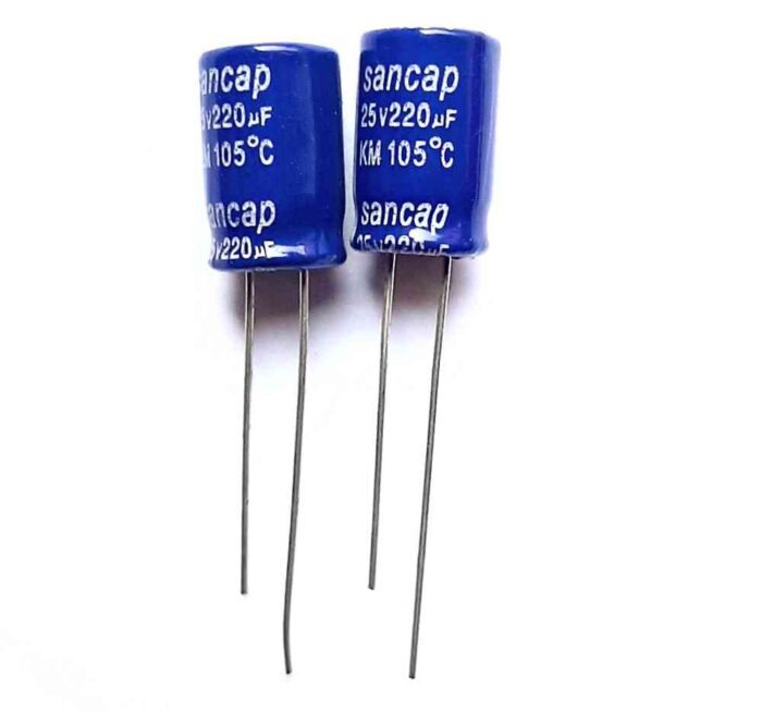 220uF 25V Electrolytic Capacitor