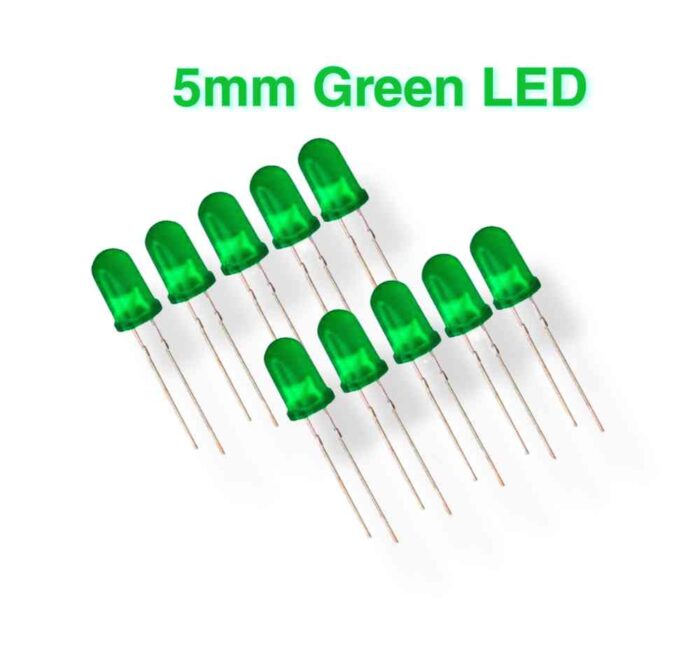 green color round led