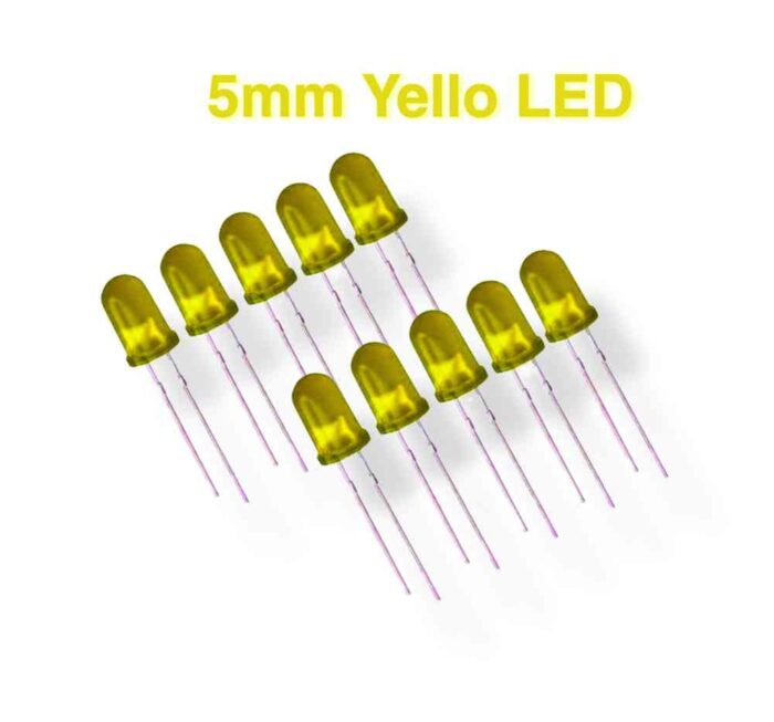 yellow color round led