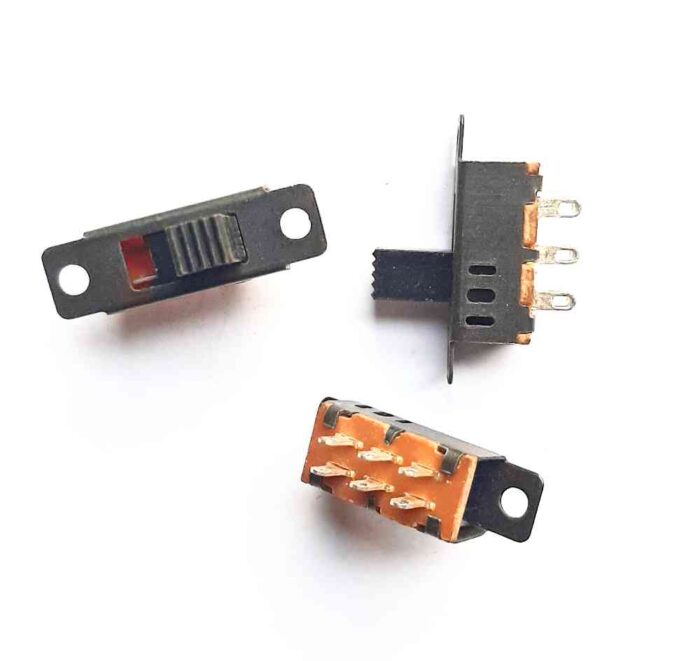 8 Pin L-type Slider Switch Metel body